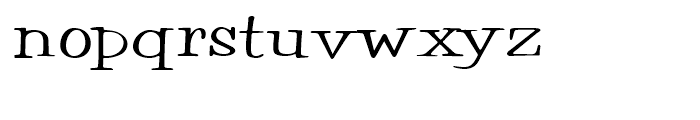 Parade Script Regular Font LOWERCASE