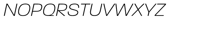 Paralucent Extra Light Italic Font UPPERCASE