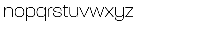 Paralucent Extra Light Font LOWERCASE