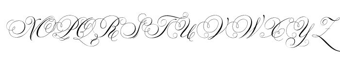 Parfumerie Script Curly Font UPPERCASE