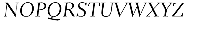 Parkinson Electra Italic Font UPPERCASE