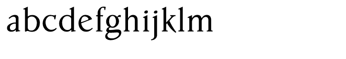Parkinson Roman Font LOWERCASE