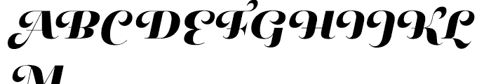 Pauline Didone Black Italic Font UPPERCASE