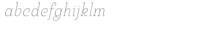 Pauline Didone Thin Italic Font LOWERCASE