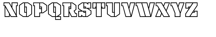 Payload Outline Font LOWERCASE