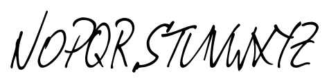 Pablo Handwriting Regular Font UPPERCASE