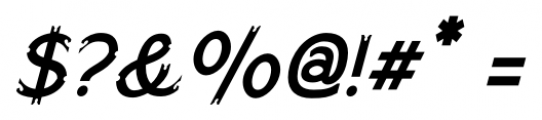 Paget Oblique Font OTHER CHARS