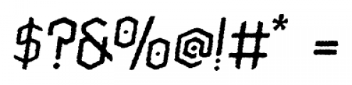 Paihuen Pro Rough Italic Font OTHER CHARS