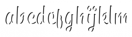 Paintlay Light One Font LOWERCASE