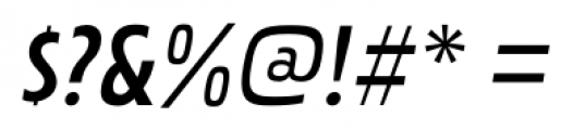 Pakenham Condensed SemiBold Italic Font OTHER CHARS