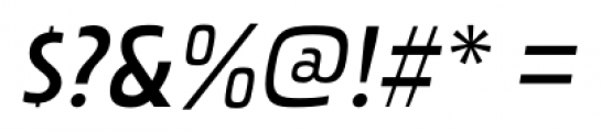Pakenham SemiBold Italic Font OTHER CHARS
