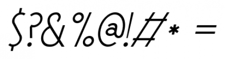 Palembang Italic Font OTHER CHARS