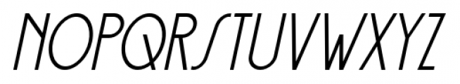 Palembang Italic Font UPPERCASE