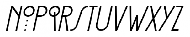 Palembang Italic Font LOWERCASE