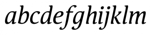 Pallada Italic Font LOWERCASE