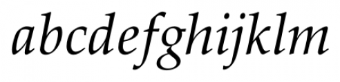 Palladio FS Italic Font LOWERCASE