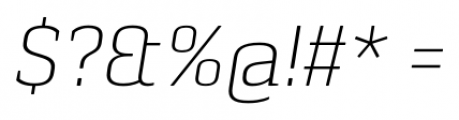 Pancetta Serif Pro Extra Light Italic Font OTHER CHARS