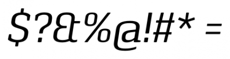 Pancetta Serif Pro Italic Font OTHER CHARS