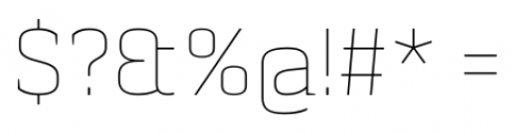 Pancetta Serif Pro Thin Font OTHER CHARS