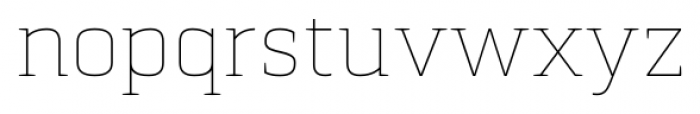 Pancetta Serif Pro Thin Font LOWERCASE