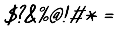Pandanus Italic Font OTHER CHARS