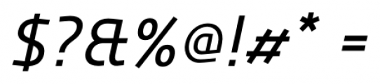 Pandtos Medium Italic Font OTHER CHARS