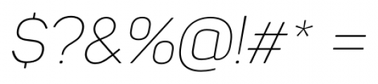 Panton Extra Light Italic Font OTHER CHARS