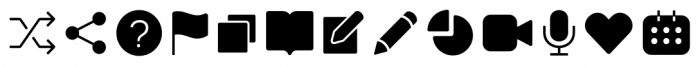 Panton Icons C Fill Regular Font LOWERCASE