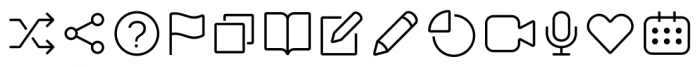 Panton Icons C Regular Font LOWERCASE