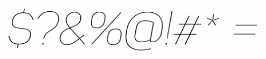 Panton Thin Italic Font OTHER CHARS