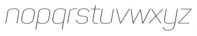 Panton Thin Italic Font LOWERCASE