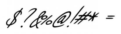 Paolo Handwriting Regular Font OTHER CHARS