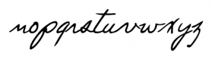 Paolo Handwriting Regular Font LOWERCASE