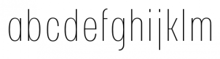 Parangon Extra Condensed 110 Extra Light Font LOWERCASE
