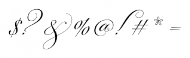 Parfumerie Script Old Style Font OTHER CHARS