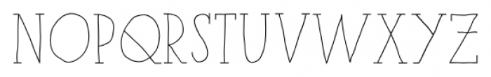 Paris Serif Medium Font LOWERCASE