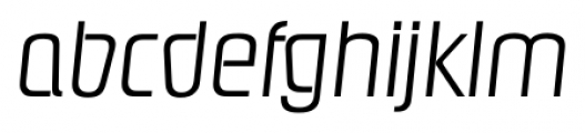 Pasadena Serial Light Italic Font LOWERCASE