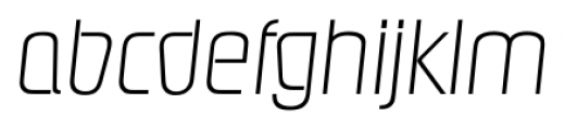 Pasadena Serial Xlight Italic Font LOWERCASE