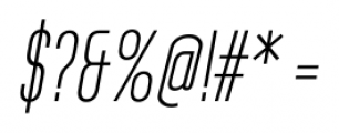 Pasarela Bold Italic Font OTHER CHARS