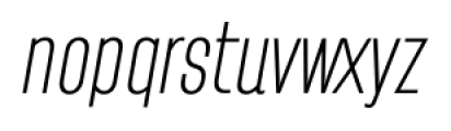 Pasarela Bold Italic Font LOWERCASE