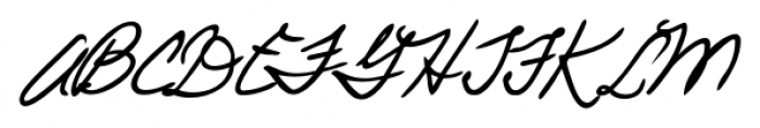Pascal Handwriting Regular Font UPPERCASE