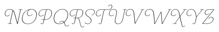 Pauline Didone Thin Italic Font UPPERCASE