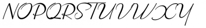 Pabku Script Regular Font UPPERCASE