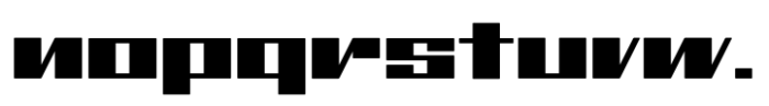 Pace Black Font LOWERCASE