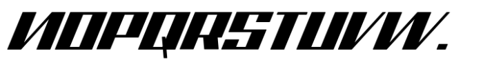 Pace Bold Slanted Font UPPERCASE