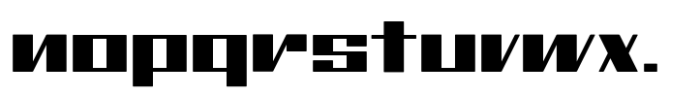 Pace Bold Font LOWERCASE