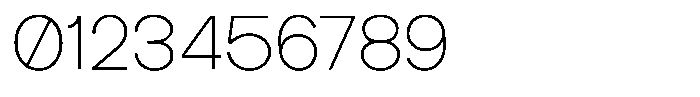 Pace Form Thin Font OTHER CHARS