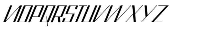 Pace Thin Slanted Font UPPERCASE