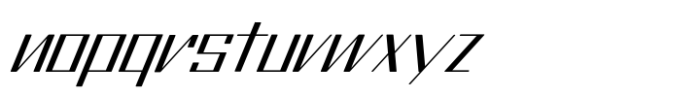 Pace Thin Slanted Font LOWERCASE