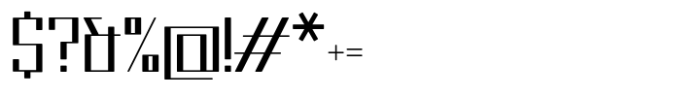 Pace Thin Font OTHER CHARS